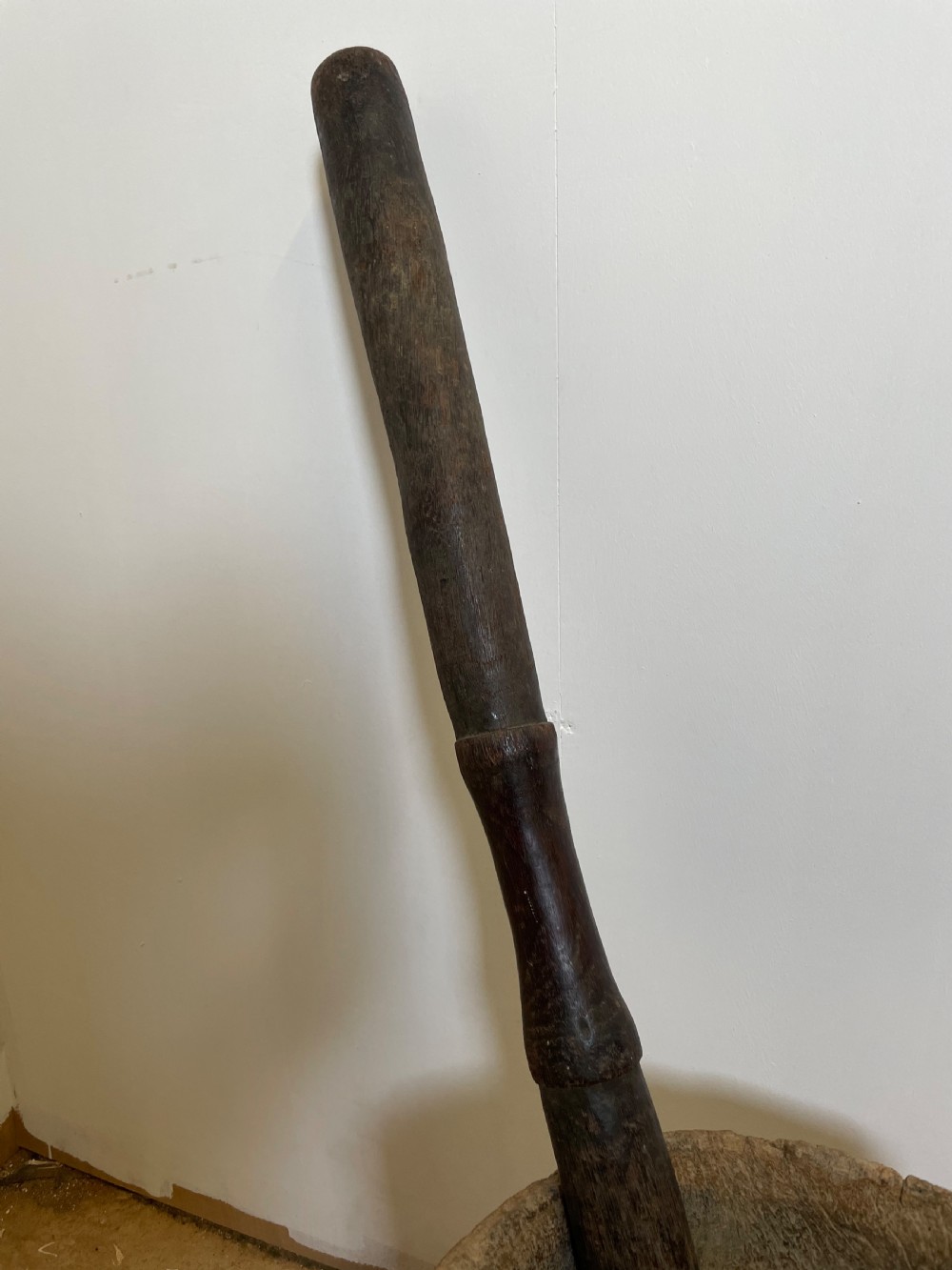 African pestle and mortar View II