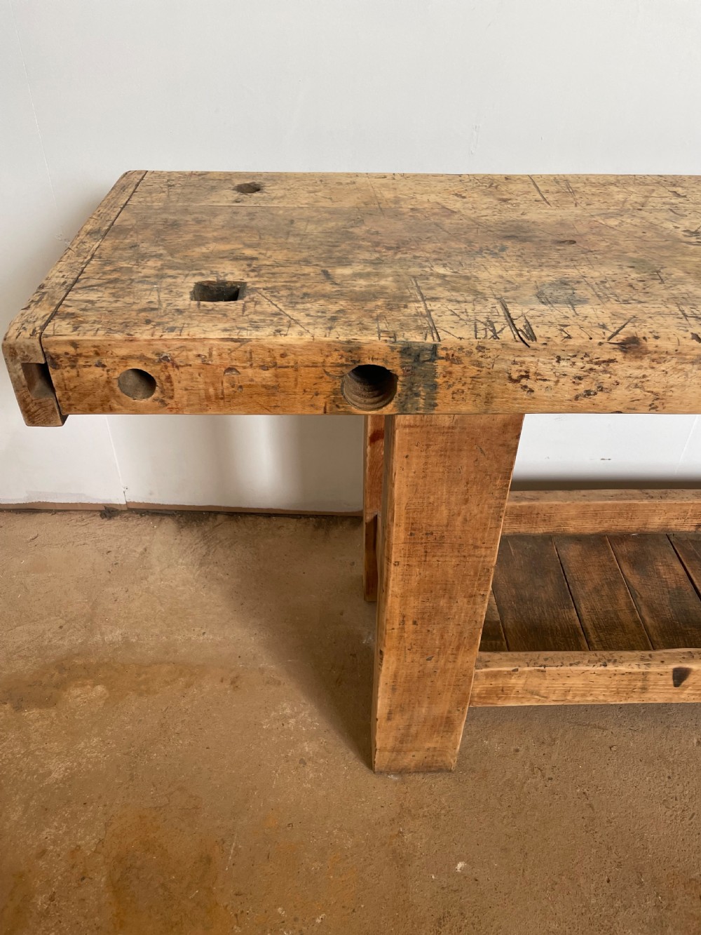 Early 20th century rustic console  View V