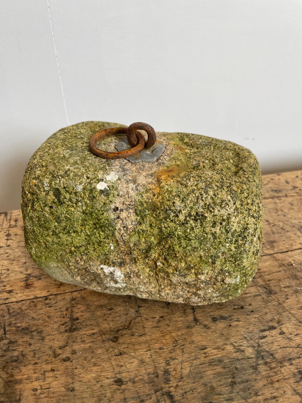 Antique granite farm weight 