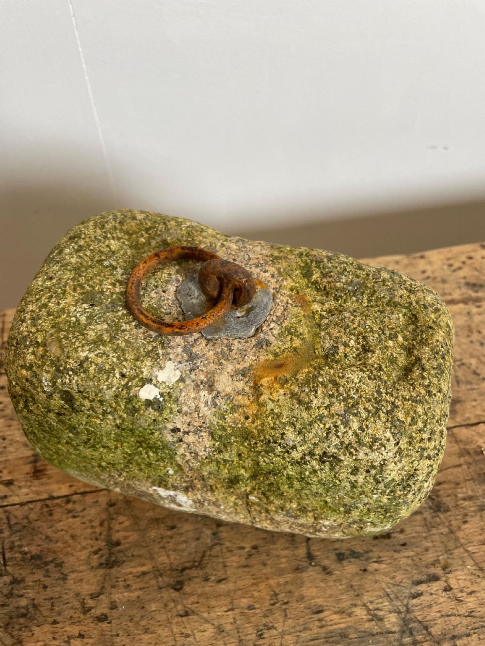 Antique granite farm weight  View II