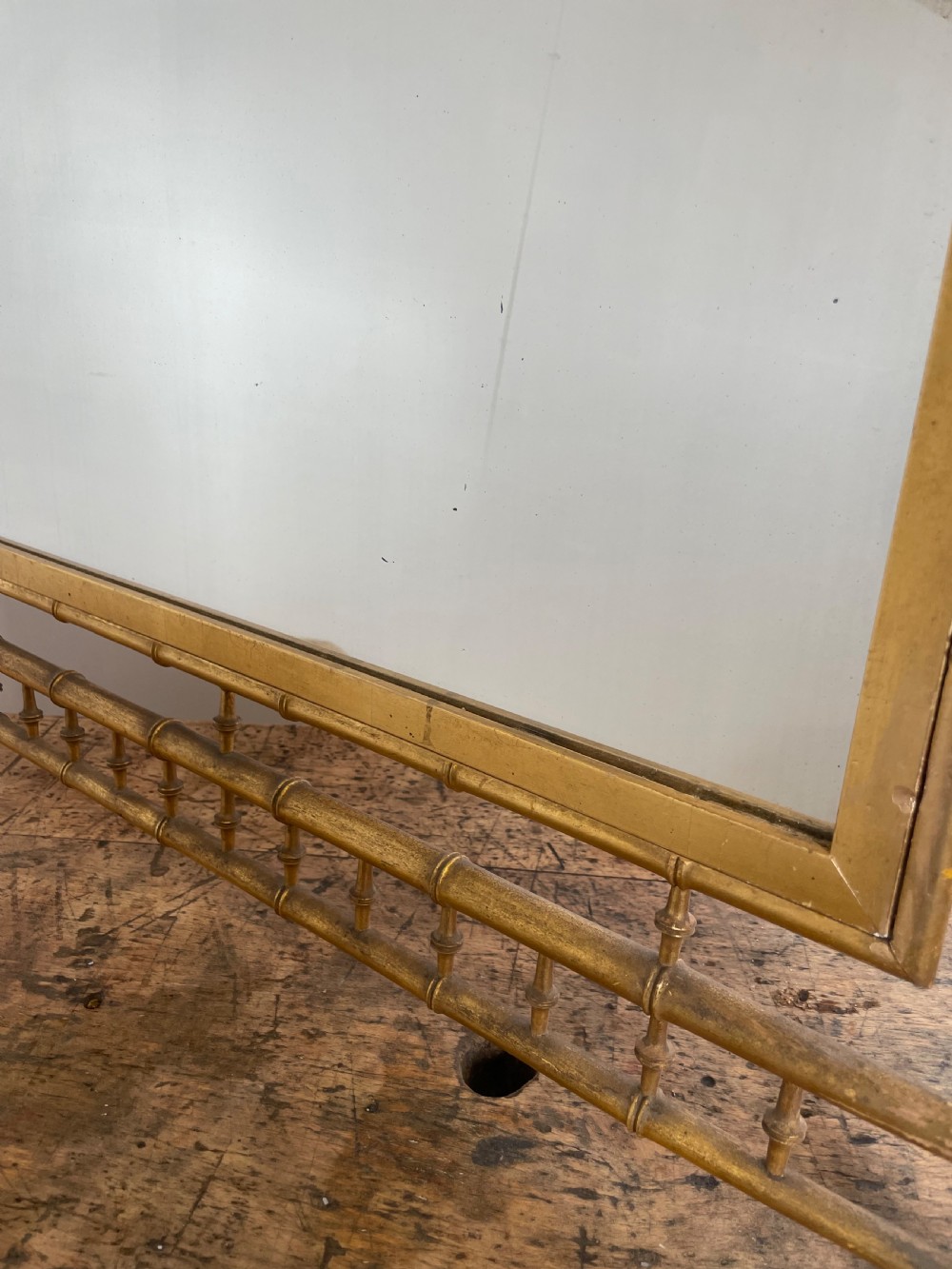 Faux bamboo gilt mirror  View VI