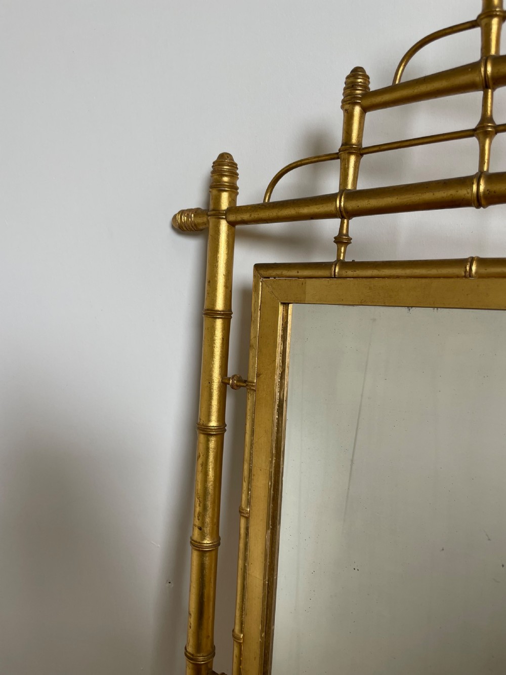 Faux bamboo gilt mirror  View VIII