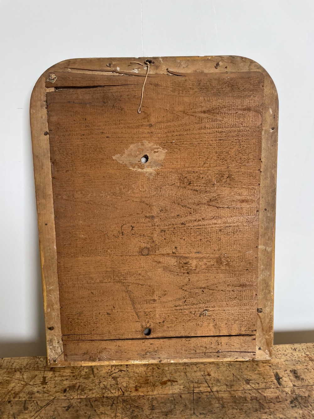 Small arched topped gilt mirror  View VII