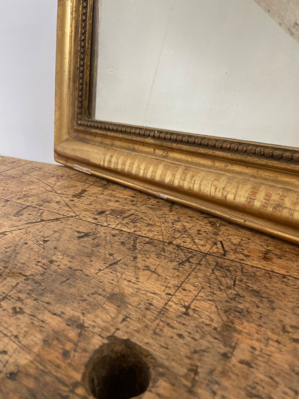 Small arched top French gilt mirror  View IV