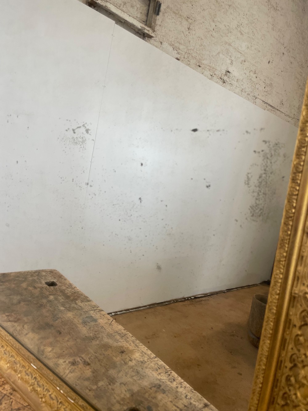 Antique gilt overmantle mirror  View IV