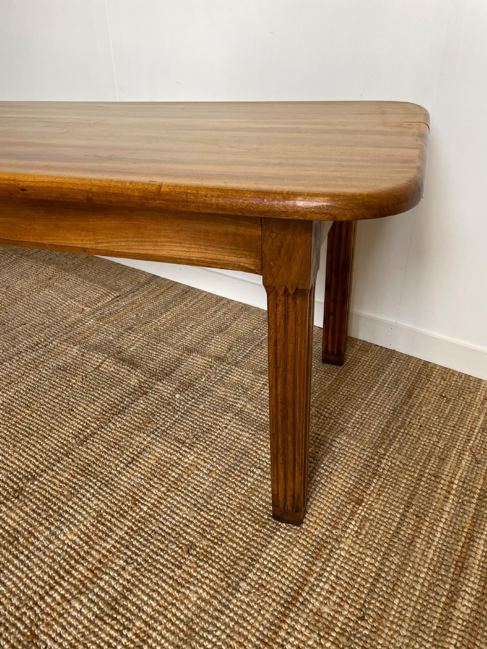 Elm farmhouse table View II