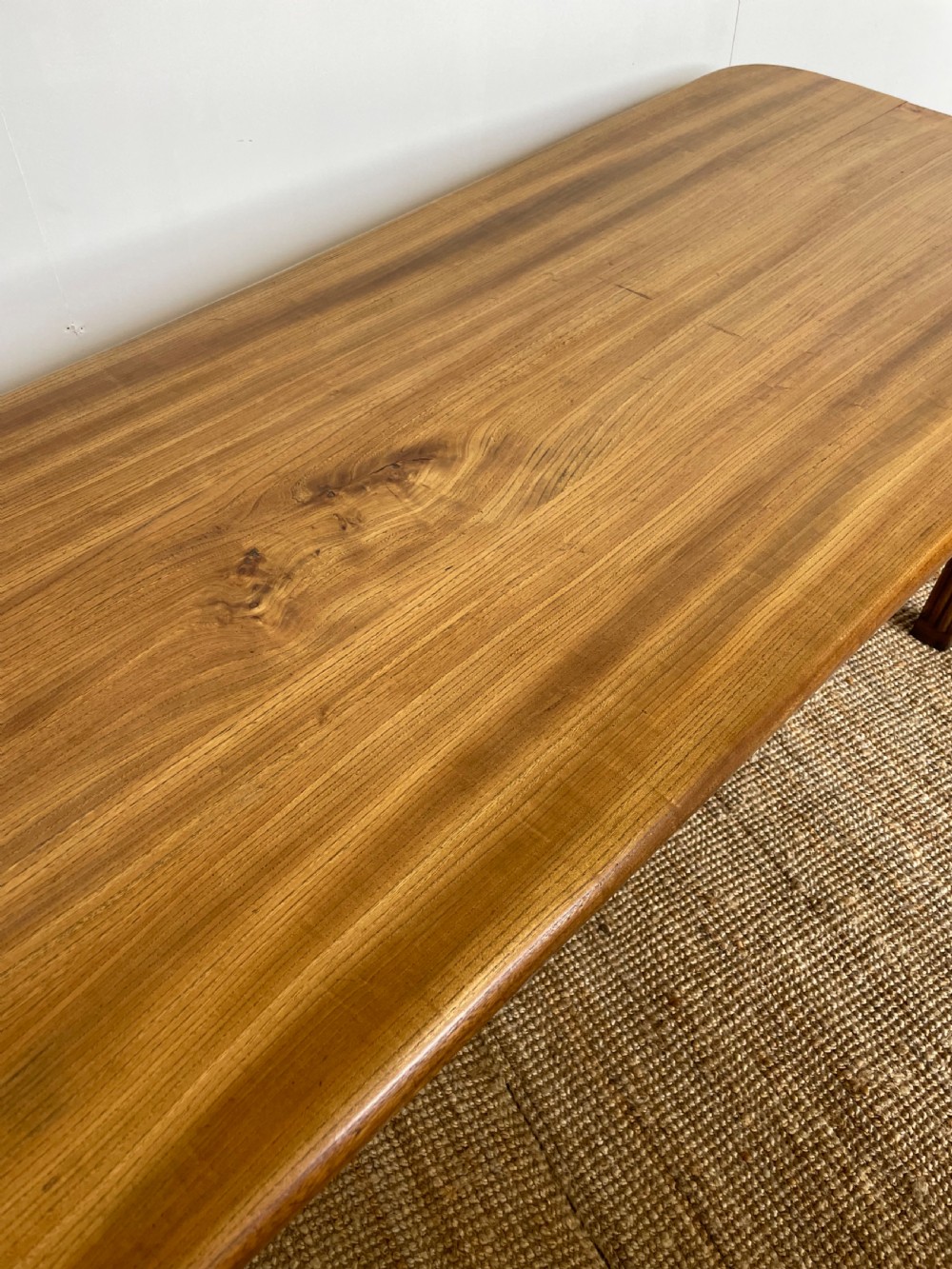 Elm farmhouse table View VII