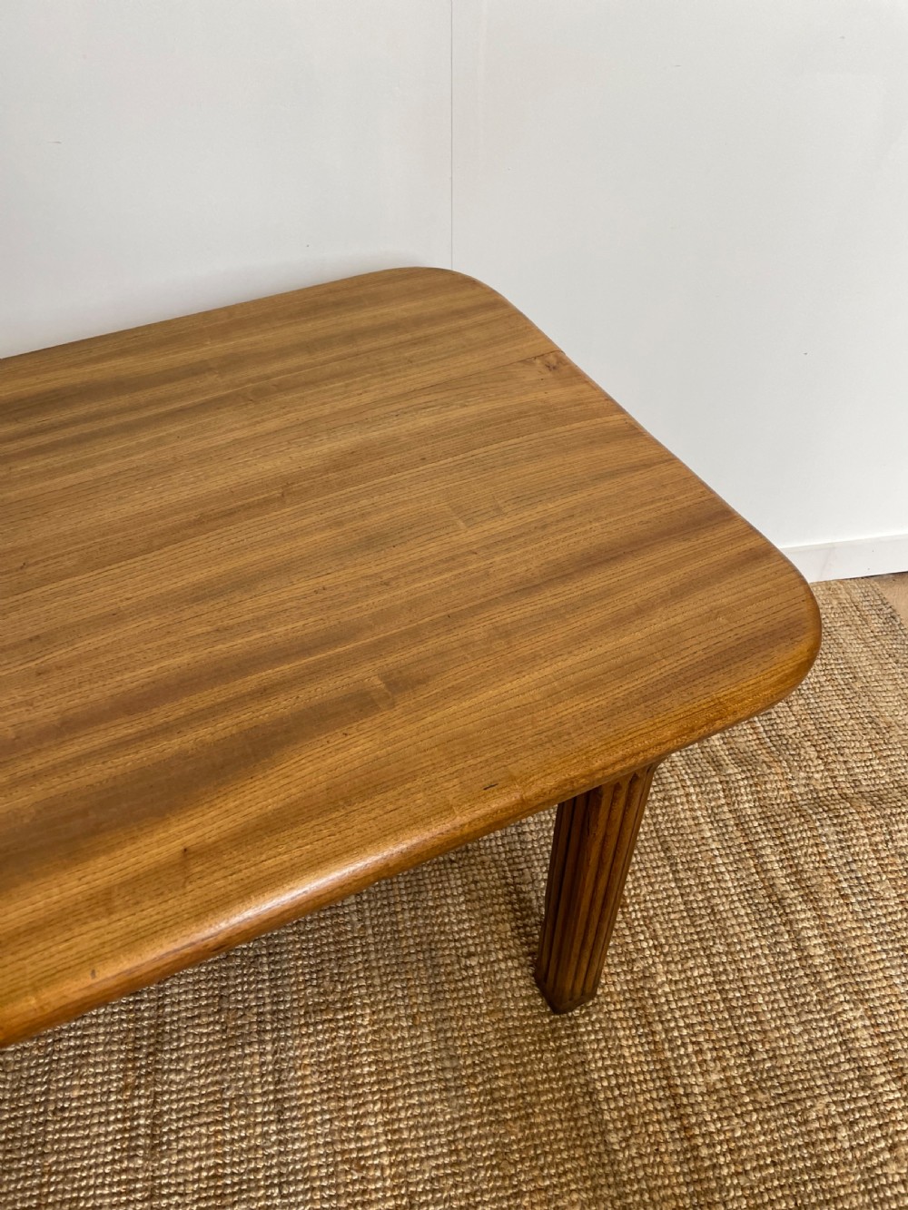 Elm farmhouse table View VIII