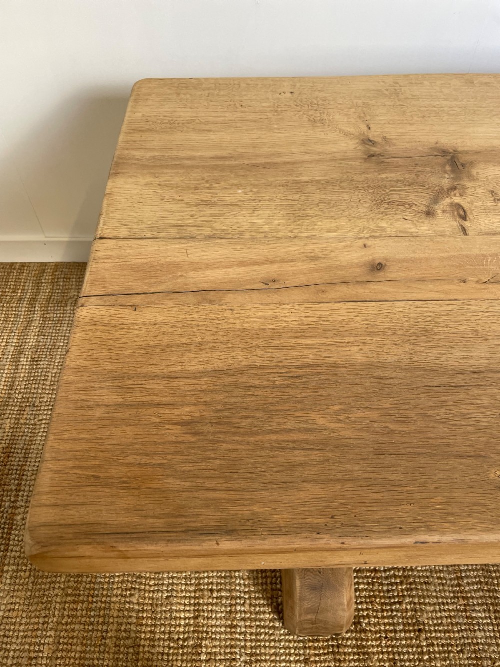 Scrubbed oak refectory table / farmhouse table  View XII