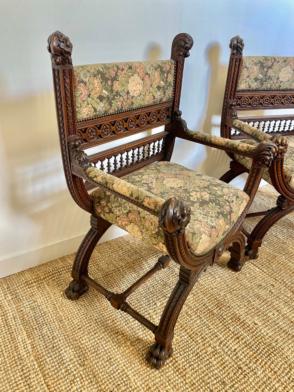 Pair of Renaissance style armchairs  View VI