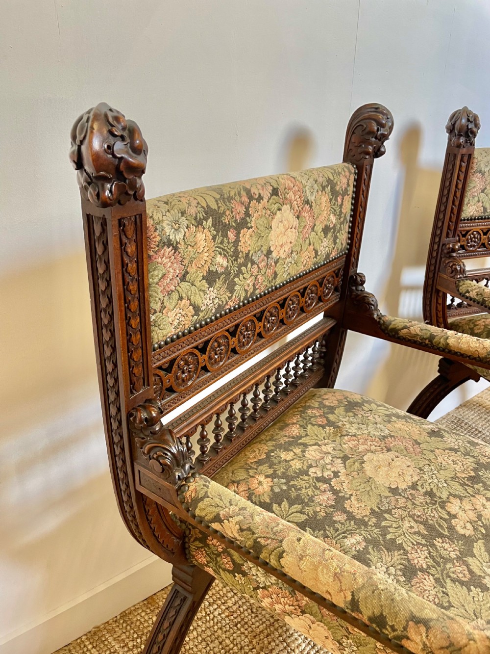 Pair of Renaissance style armchairs  View VIII