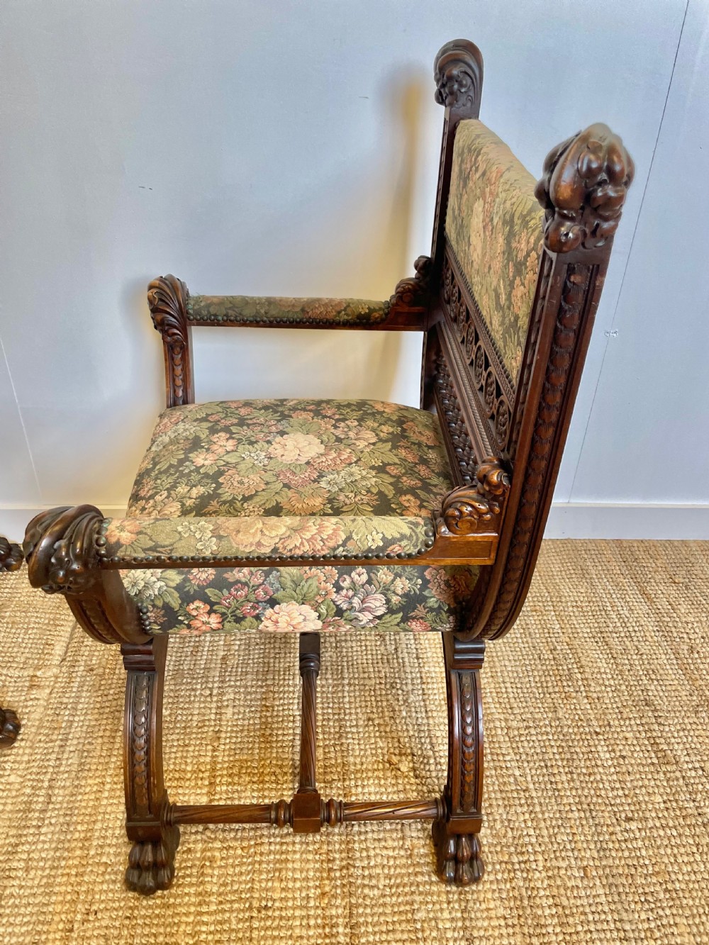 Pair of Renaissance style armchairs  View X
