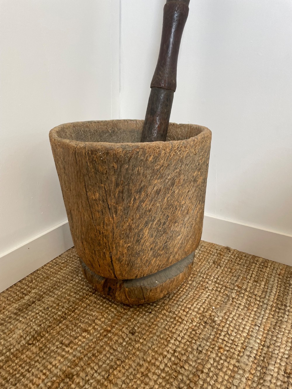 African pestle and mortar View II