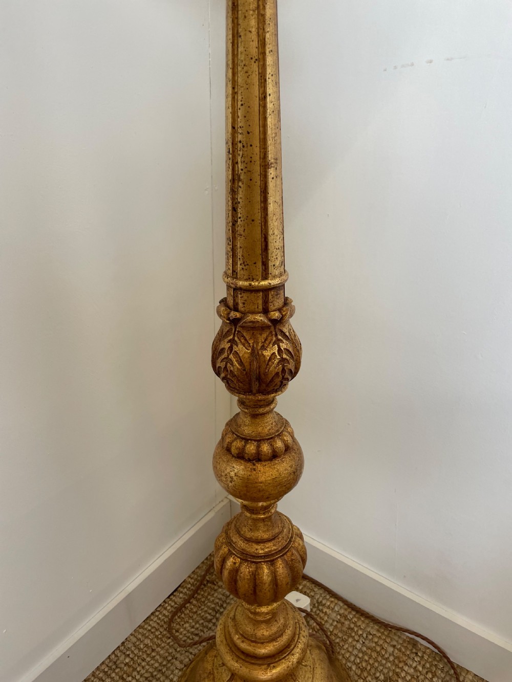 Gilded standard lamp  View III