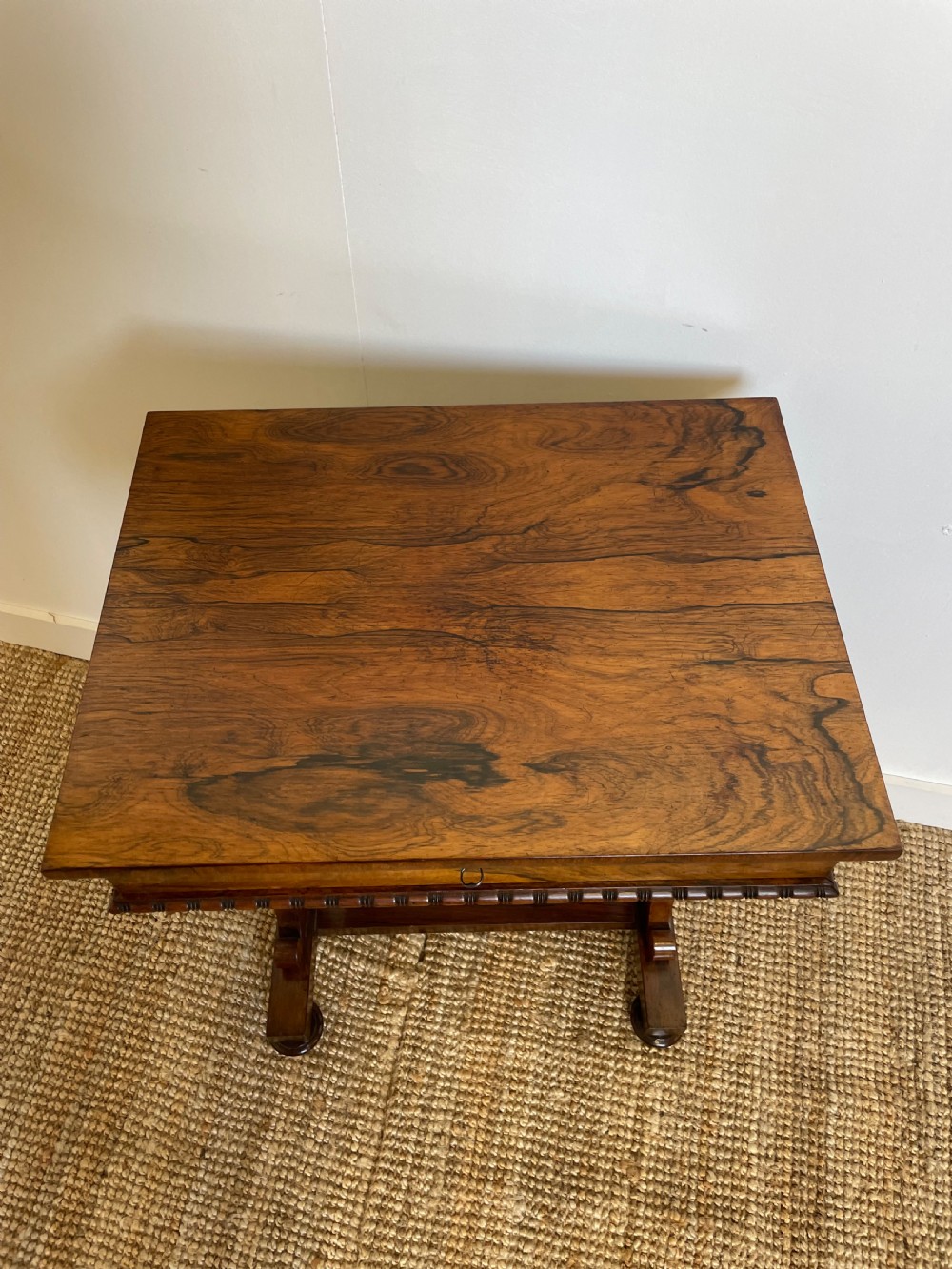 Victorian pale rosewood worktable View IV