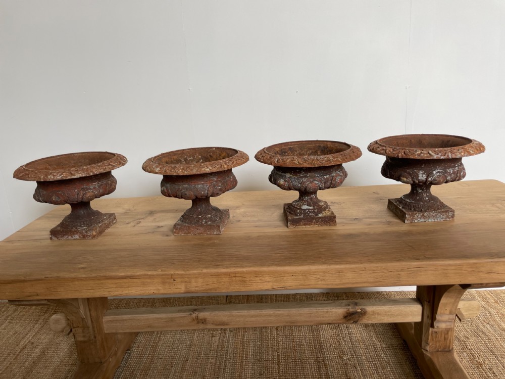 Set of 4 cast iron planters  View IX