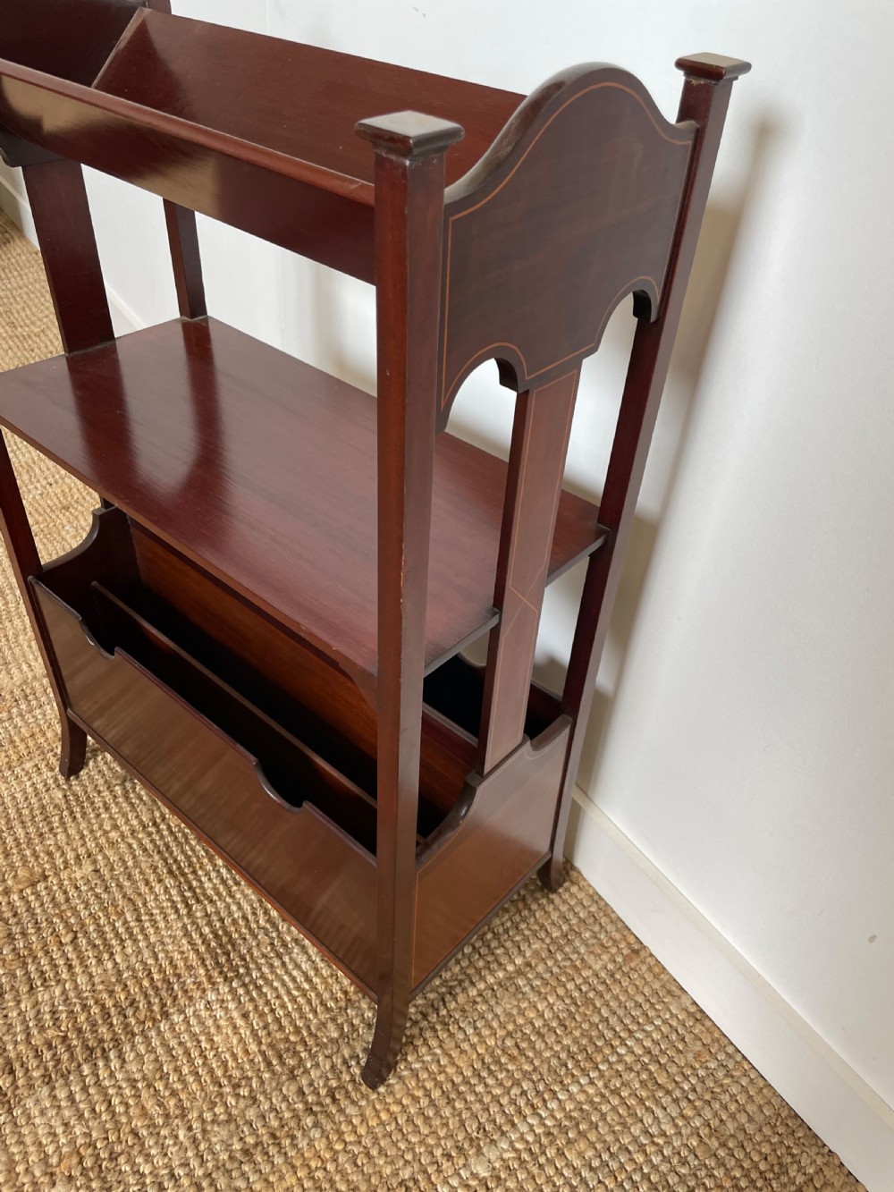 Edwardian book trough, magazine rack View V