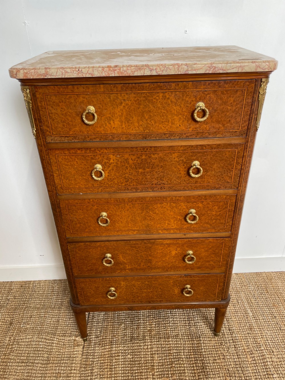 Small marble topped chest of drawers  View III