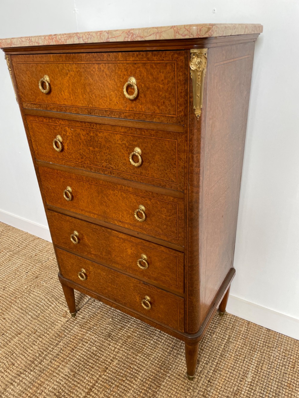 Small marble topped chest of drawers  View IV