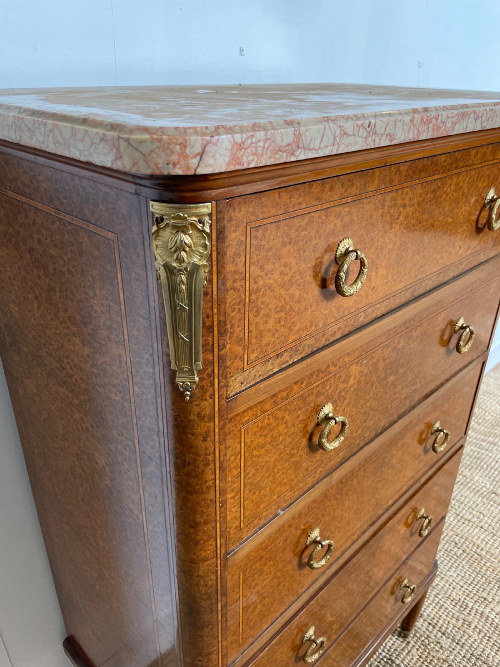 Small marble topped chest of drawers  View VI