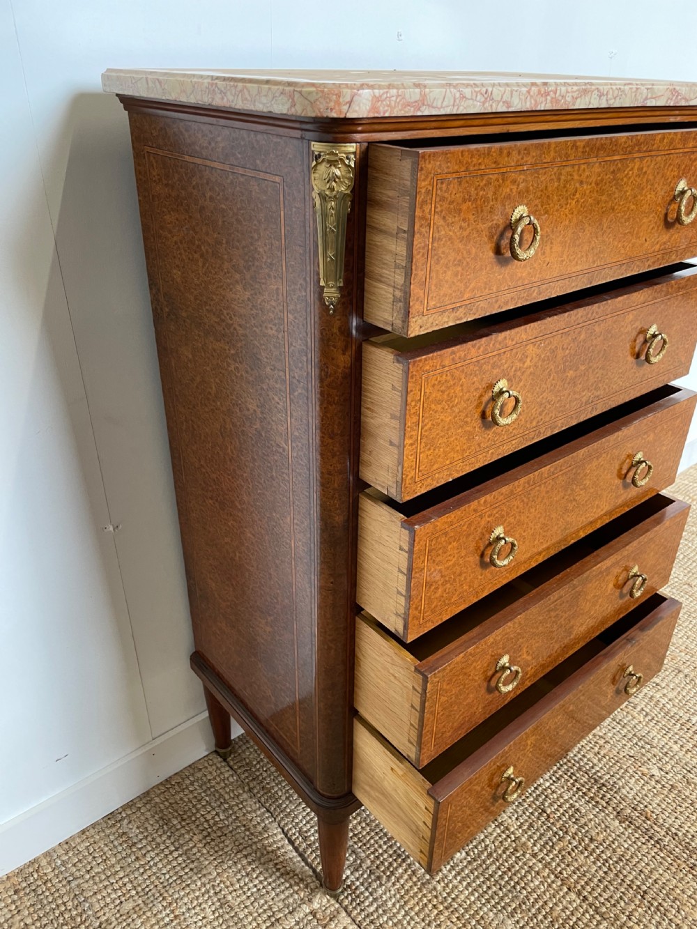 Small marble topped chest of drawers  View VII