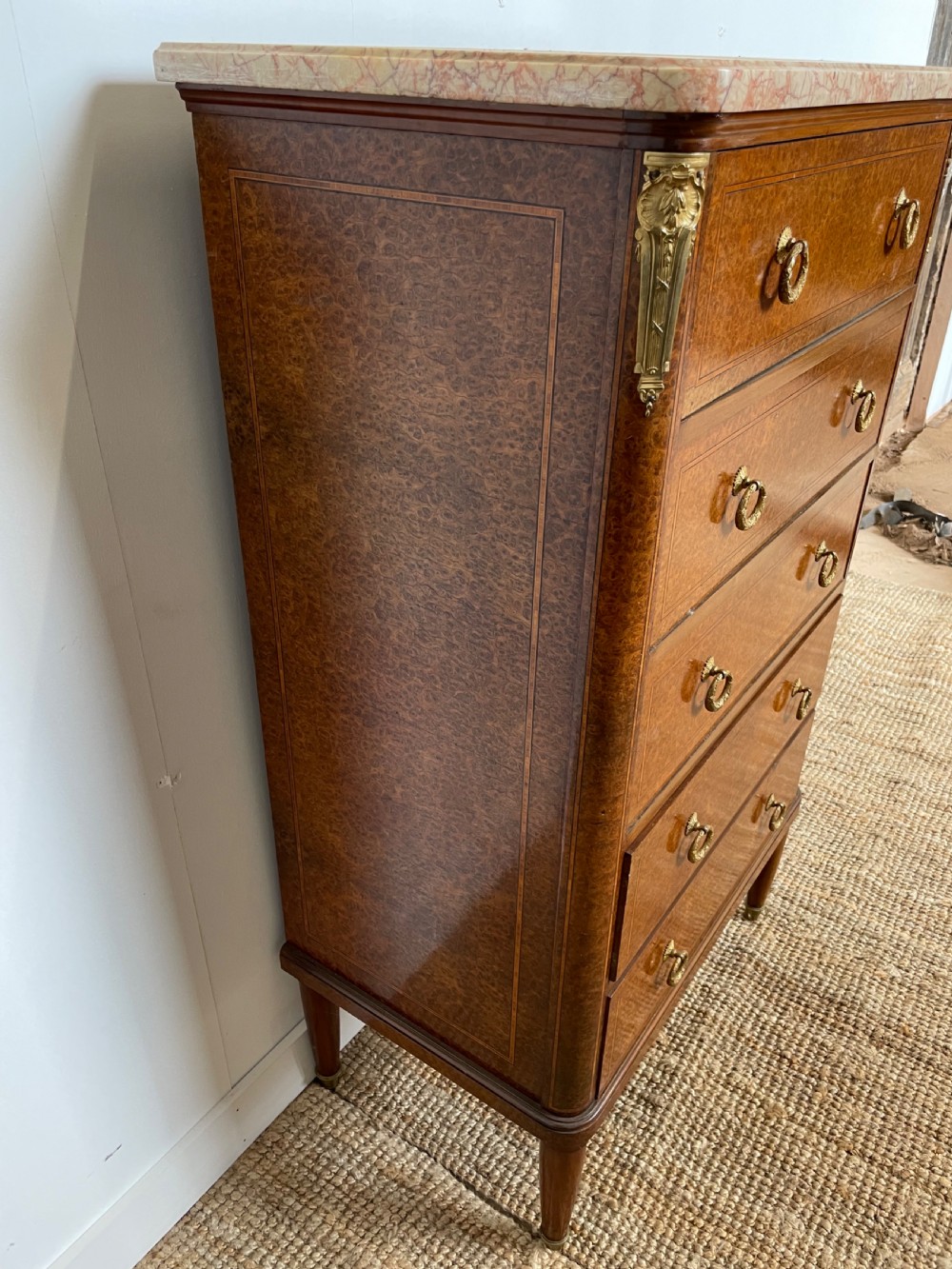 Small marble topped chest of drawers  View VIII