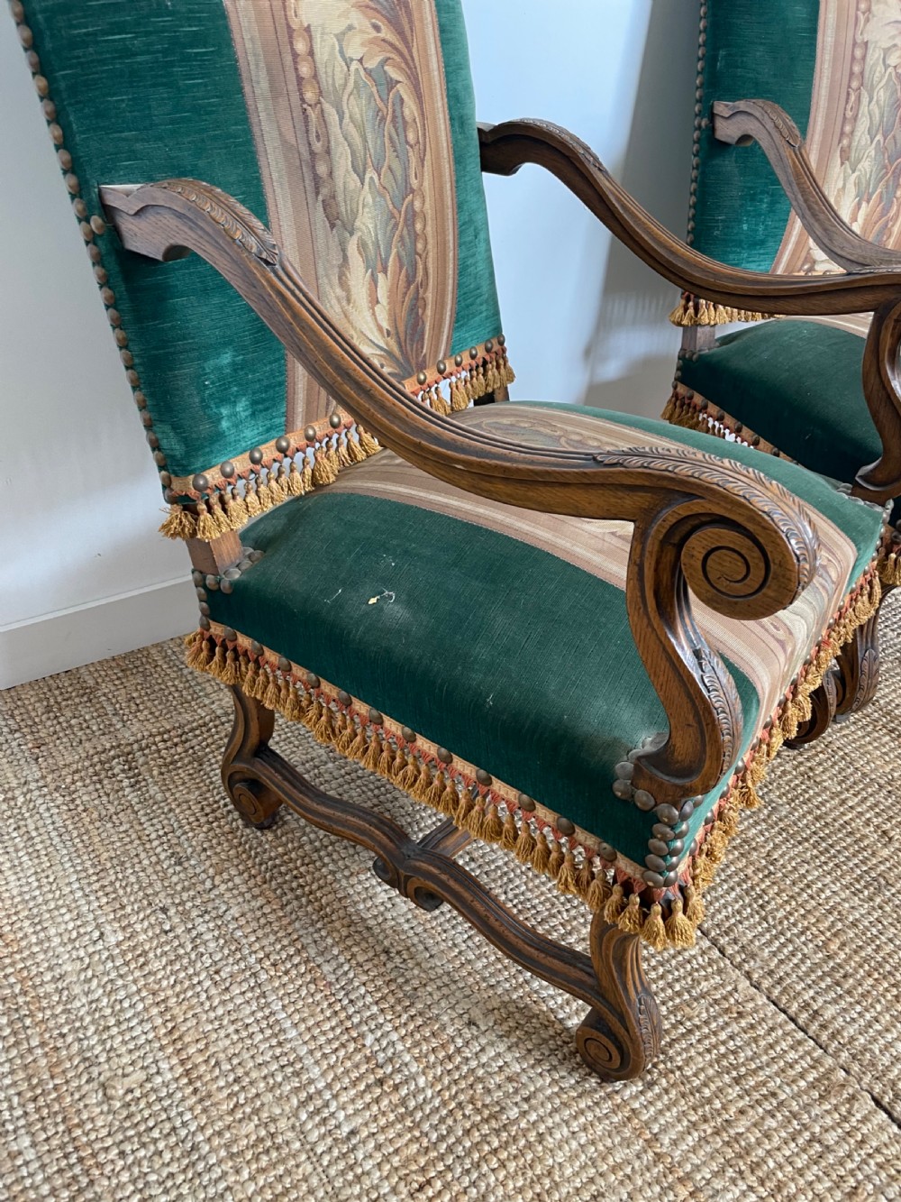 Pair of walnut armchairs  View III