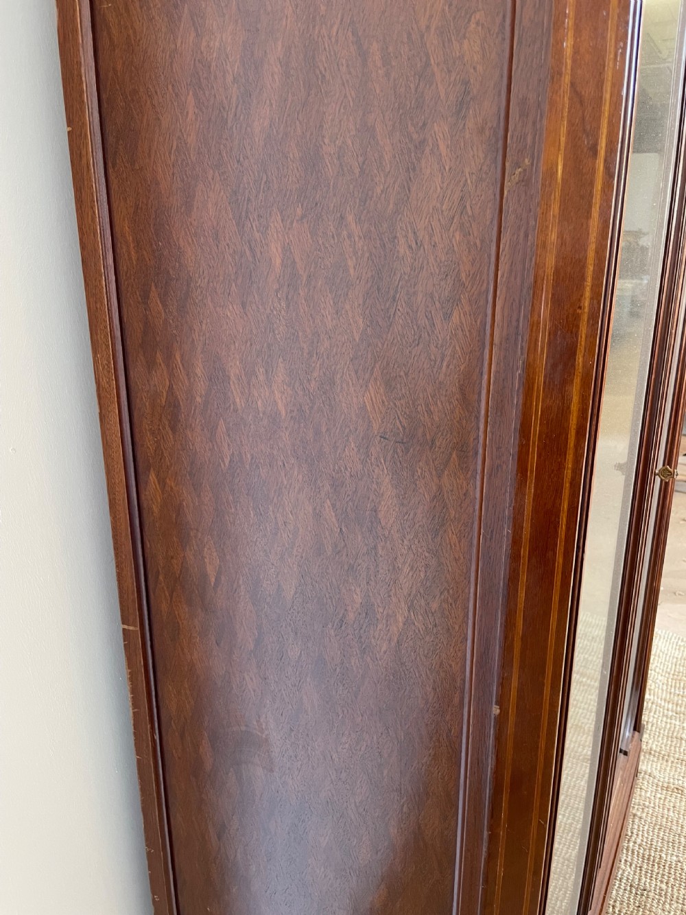 Mahogany glazed bookcase  View VIII