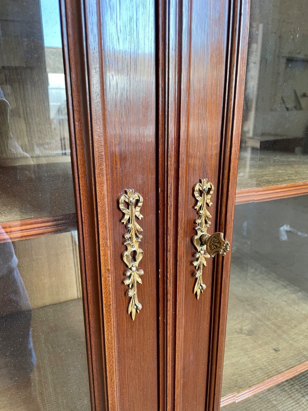 Mahogany glazed bookcase  View IX