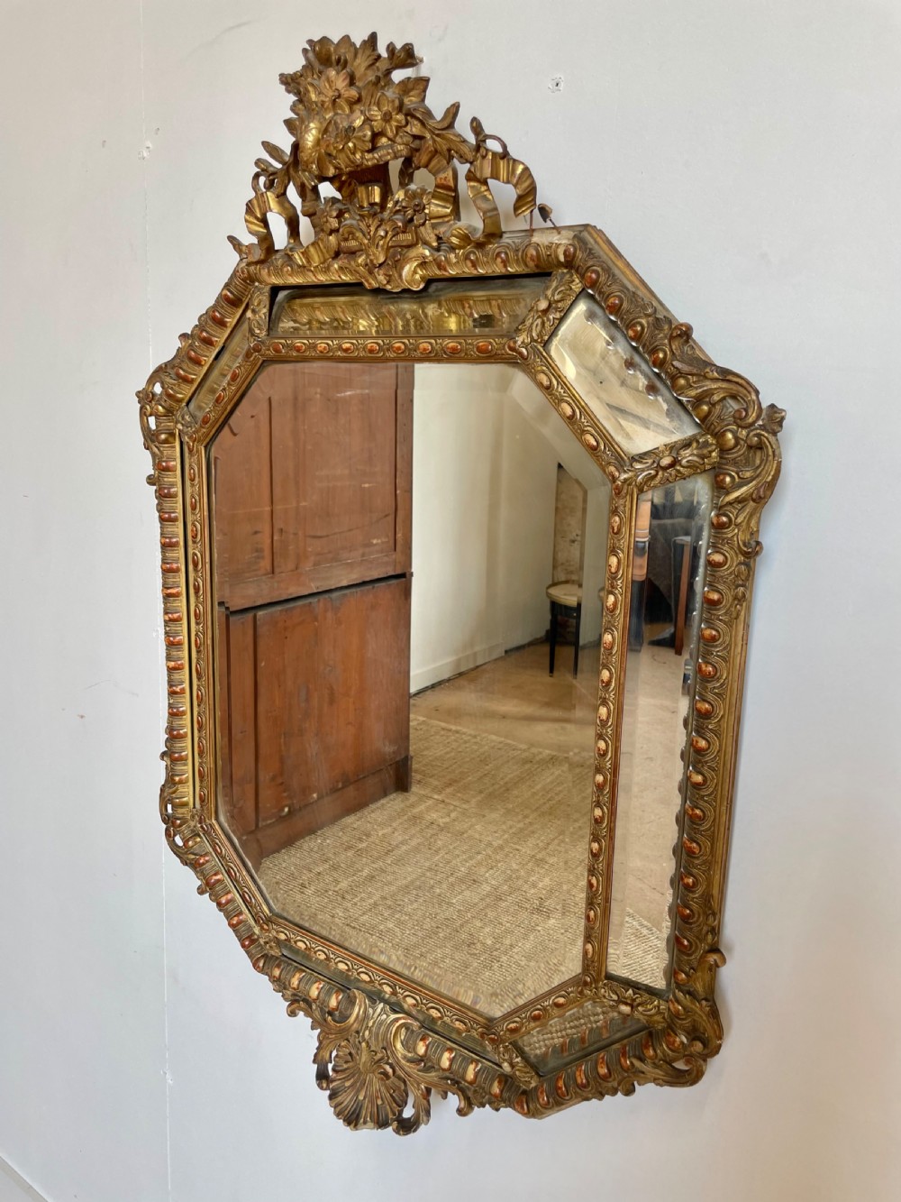 Napoleon III gilt mirror 
