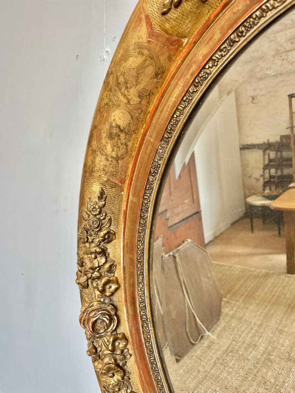 Napoleon III oval gilt mirror  View IV