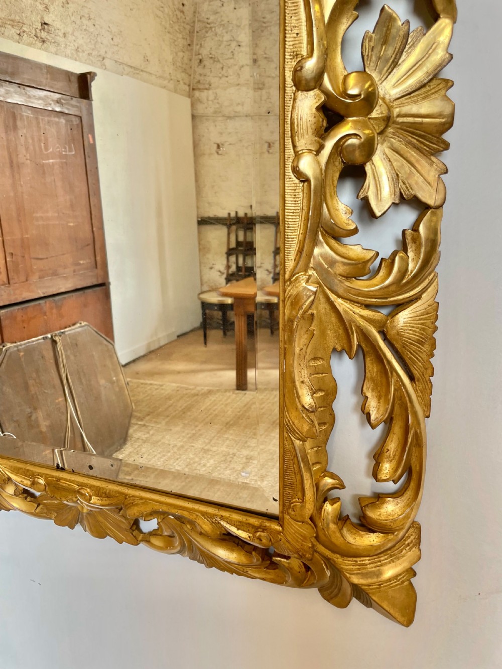 Carved gilt wood mirror  View II
