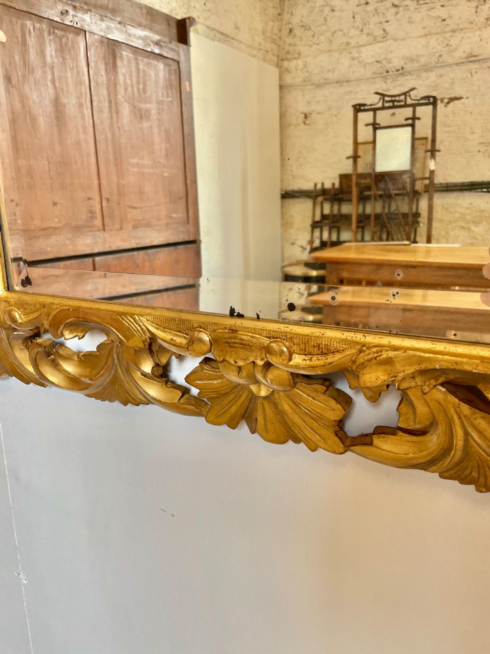 Carved gilt wood mirror  View III