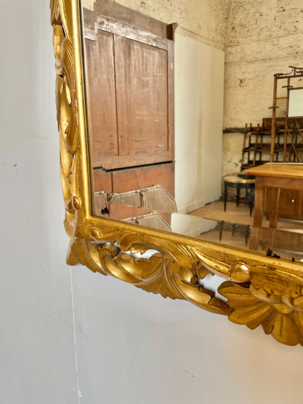 Carved gilt wood mirror  View IV