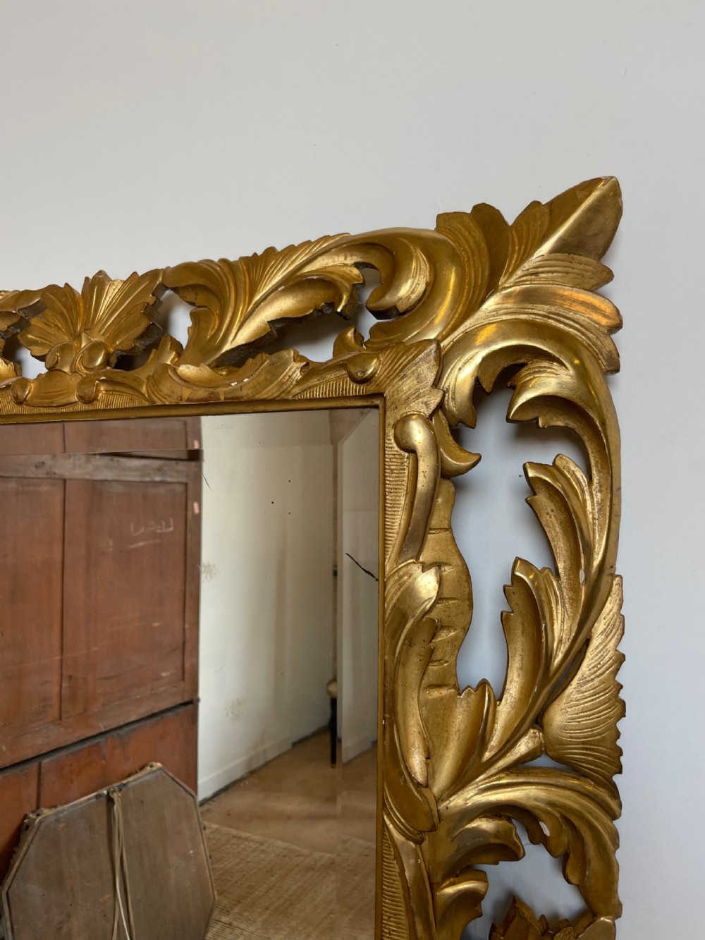 Carved gilt wood mirror  View VII