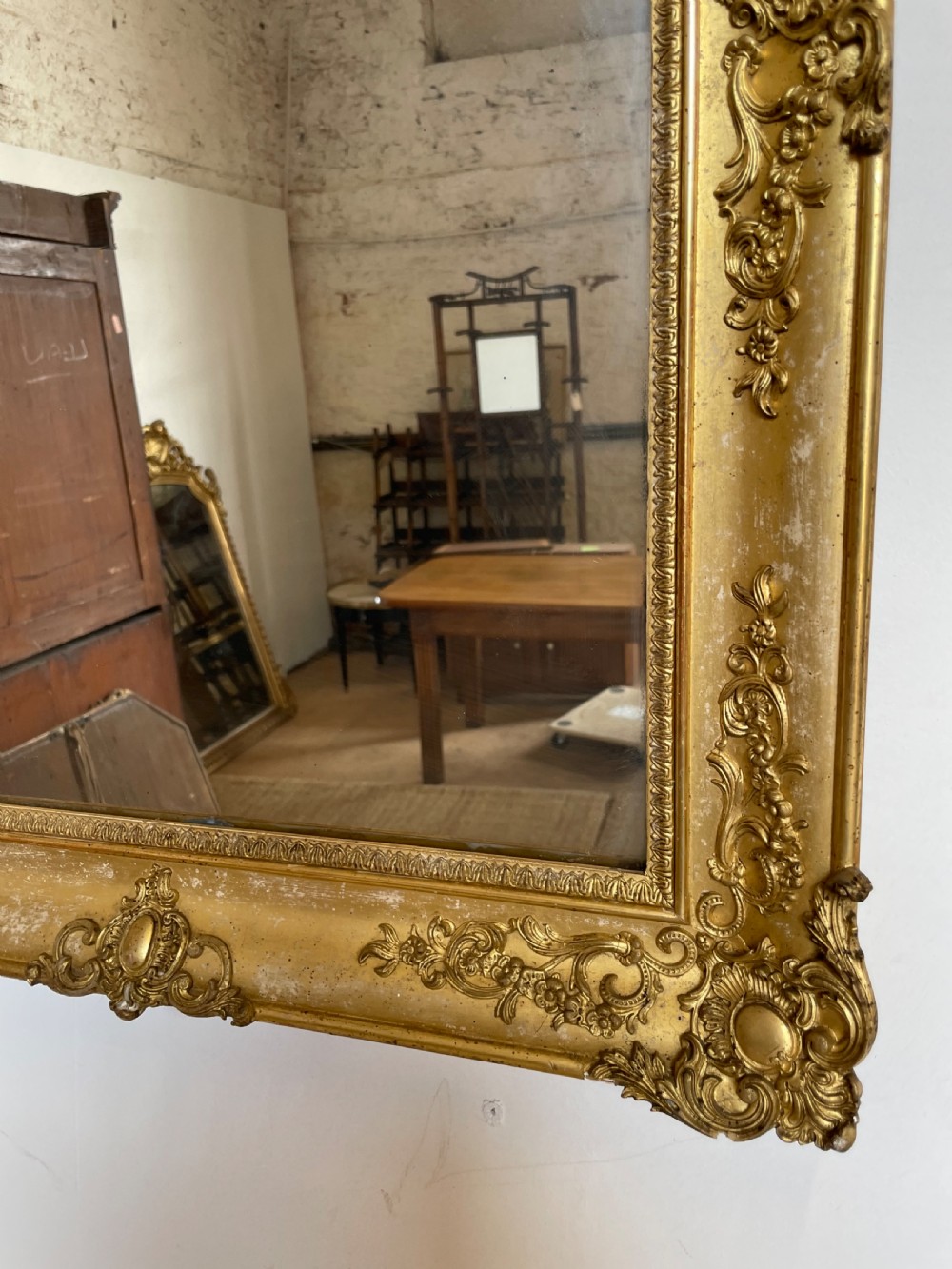 19th century gilt mirror  View II