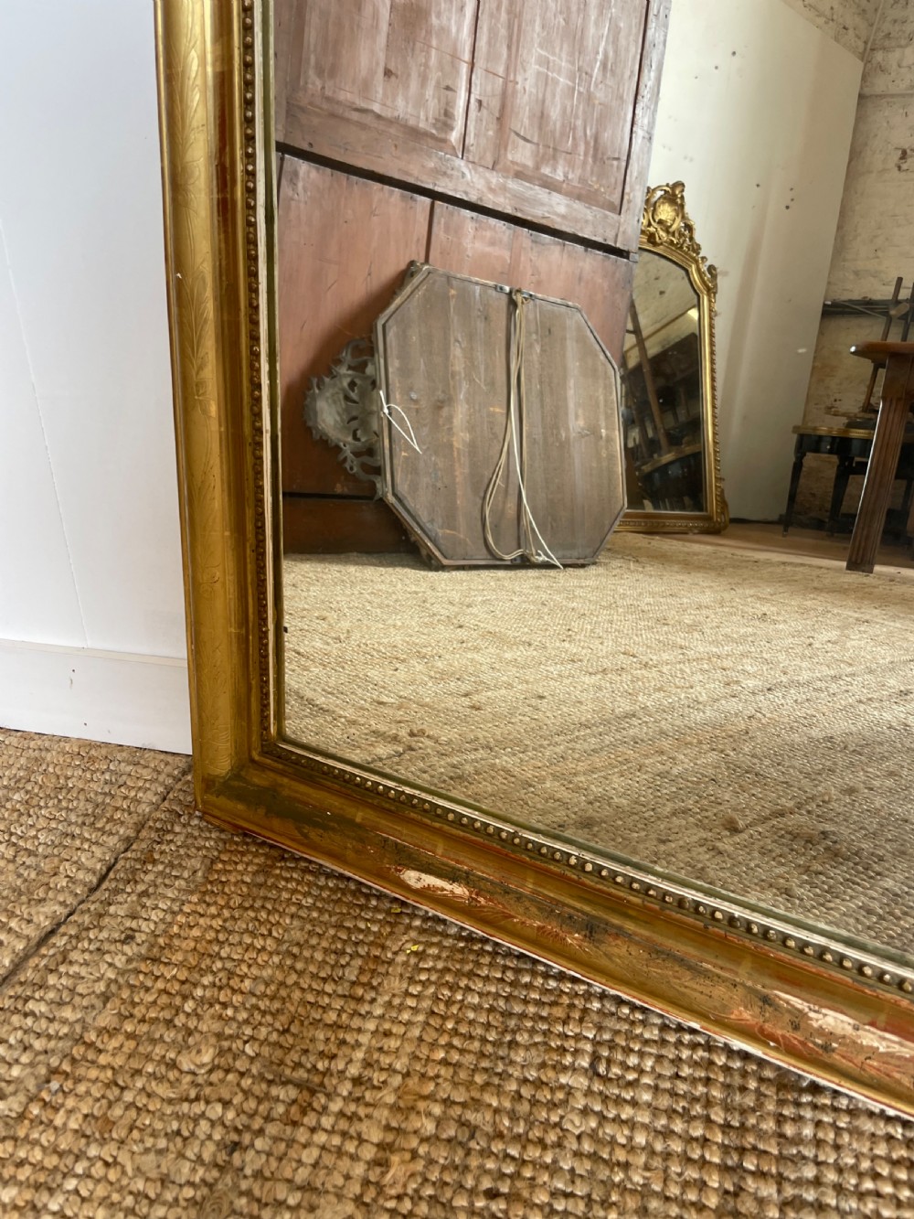 Arched topped gilt wood mirror  View IV