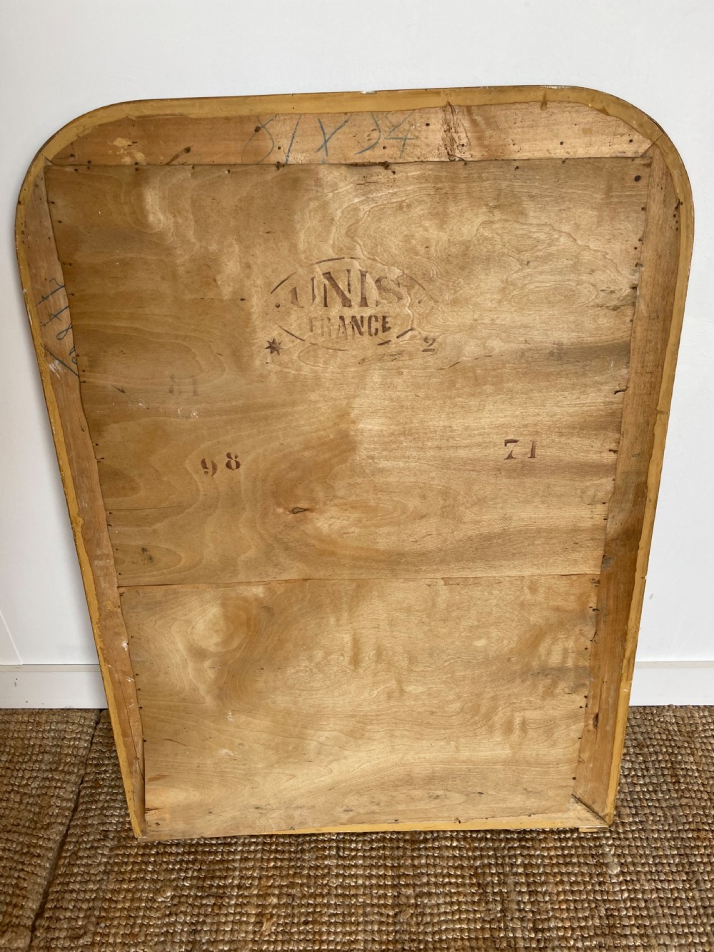 Arched topped gilt wood mirror  View VI