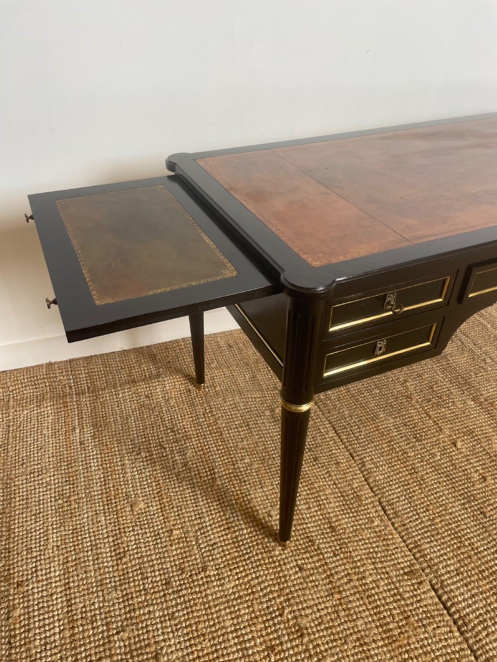Louis XVI style ebonised writing desk  View VI