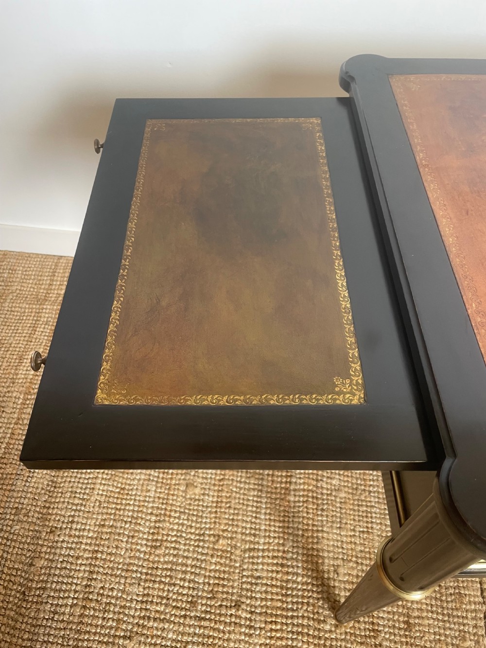 Louis XVI style ebonised writing desk  View VII