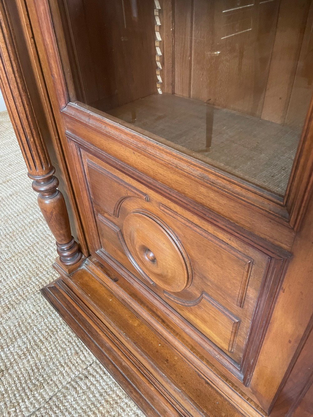 Walnut 2 door bookcase  View VII