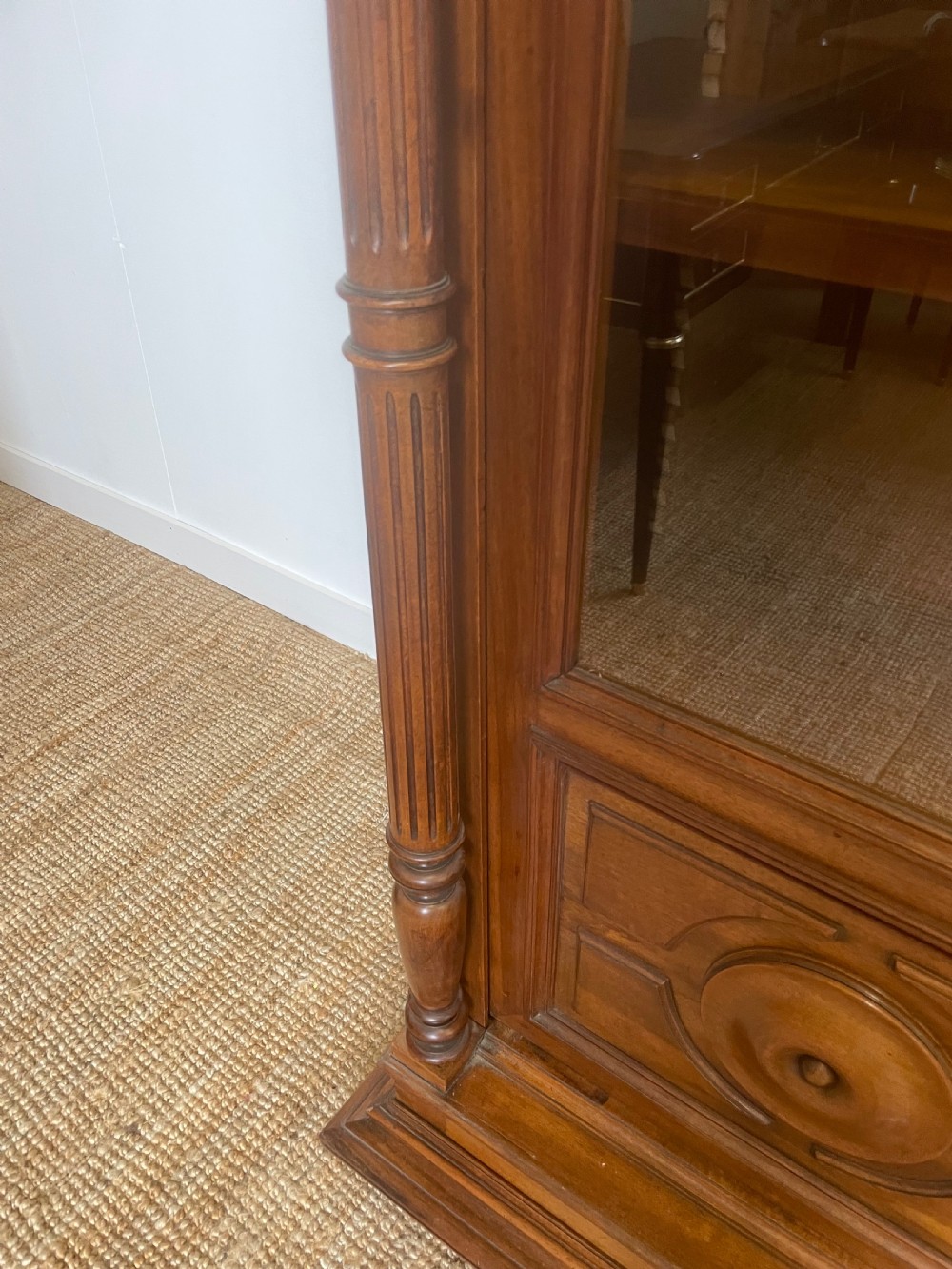 Walnut 2 door bookcase  View VIII