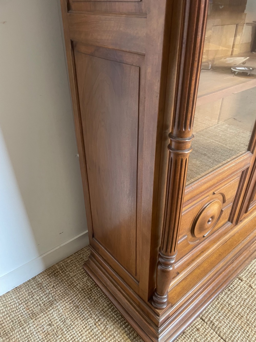 Walnut 2 door bookcase  View IX