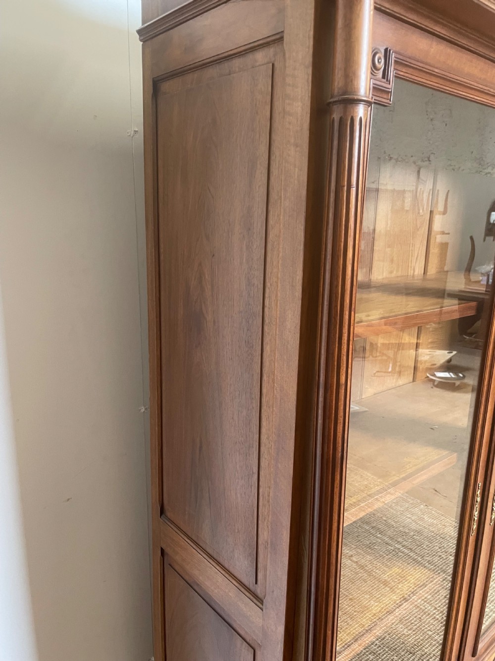 Walnut 2 door bookcase  View X