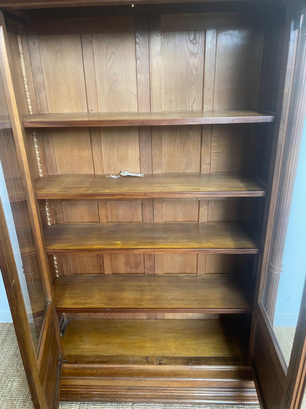 Walnut 2 door bookcase  View XII