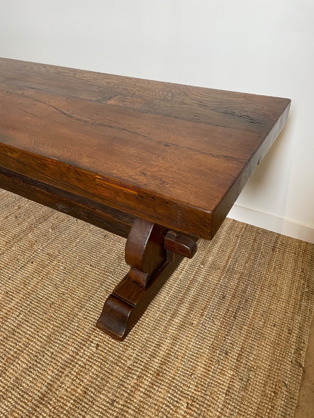 Oak refectory table  View II