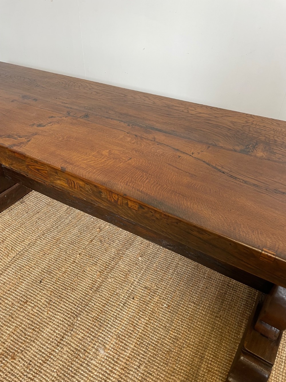 Oak refectory table  View III