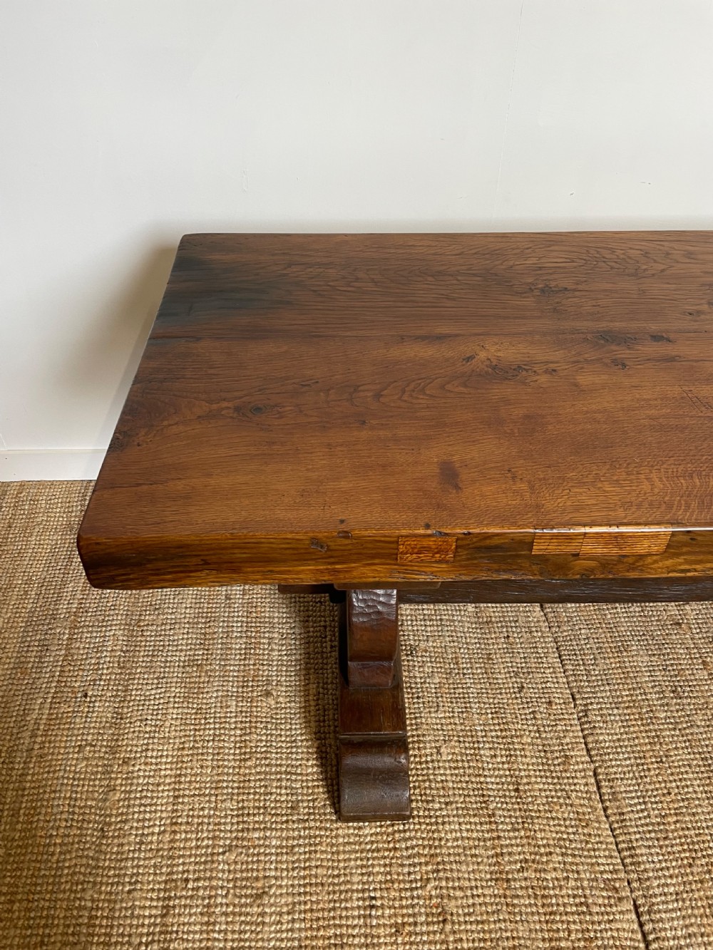 Oak refectory table  View V