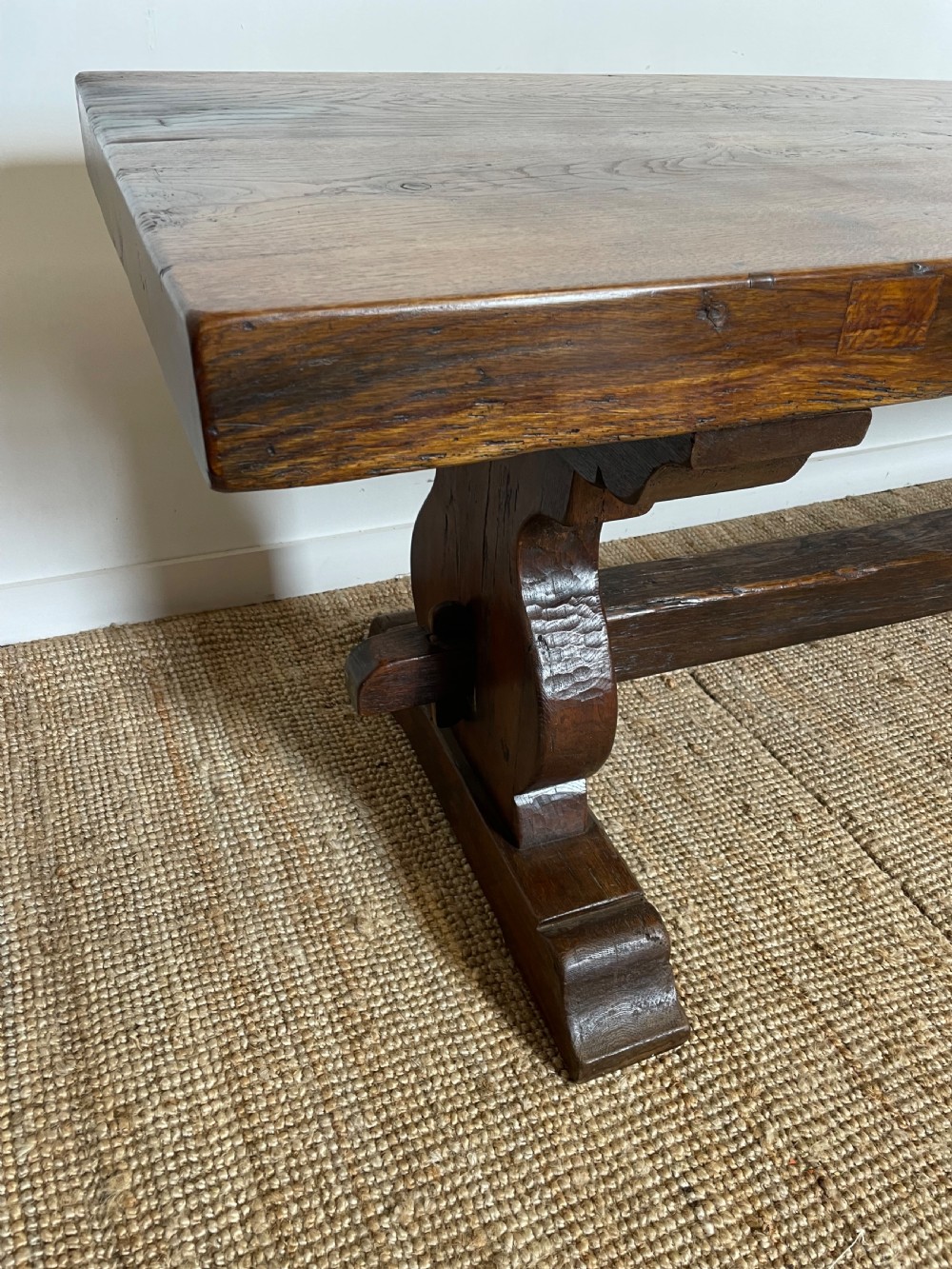 Oak refectory table  View VI