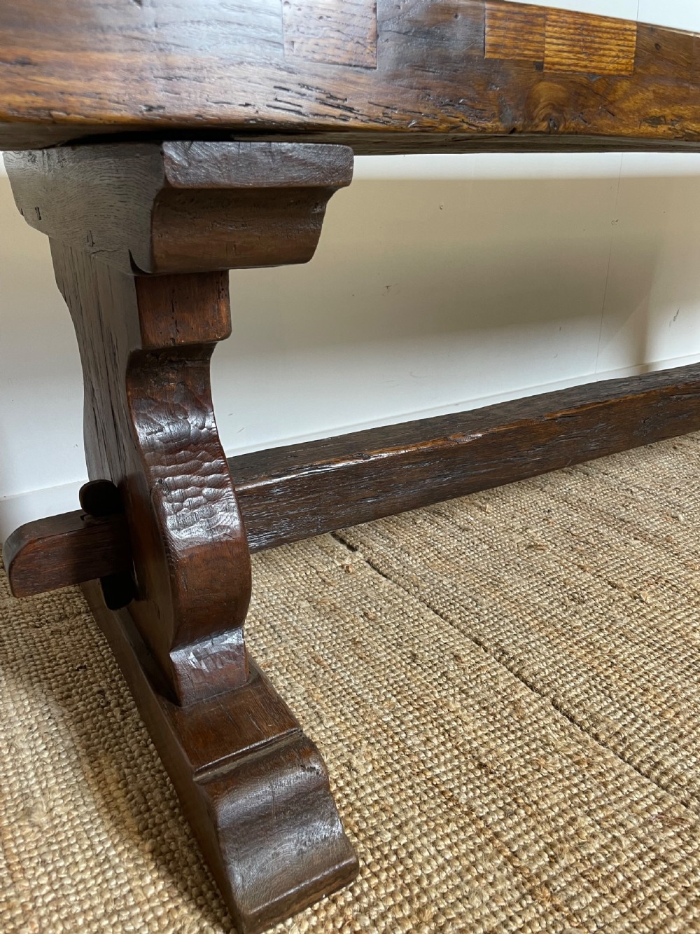 Oak refectory table  View VIII